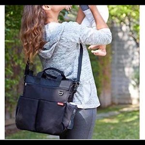 Skip Hop Messenger Diaper Bag, Black